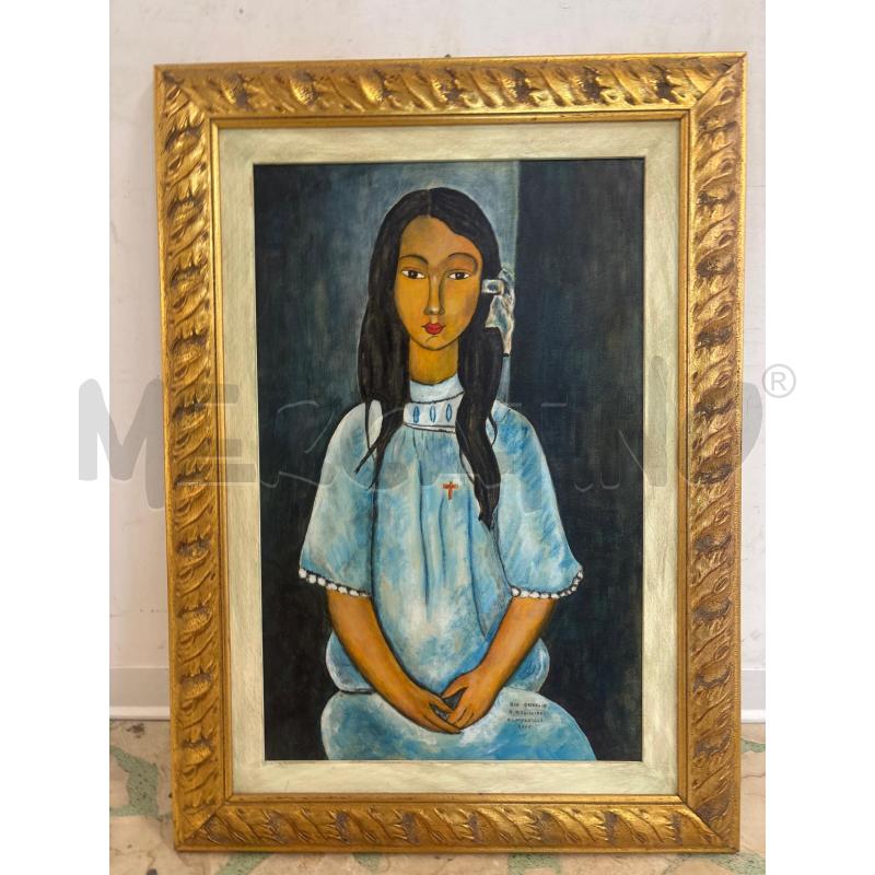QUADRO COPIA MODIGLIANI - ALILICE- OLIO SU TELA | Mercatino dell'Usato Trapani corso mattarella 1