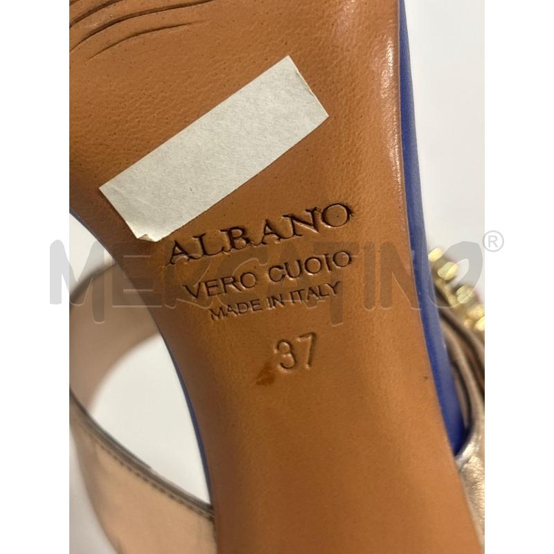 SANDALI DONNA  GIOIELLO ALBANO BLU E ROSA GOLD | Mercatino dell'Usato Trapani corso mattarella 4