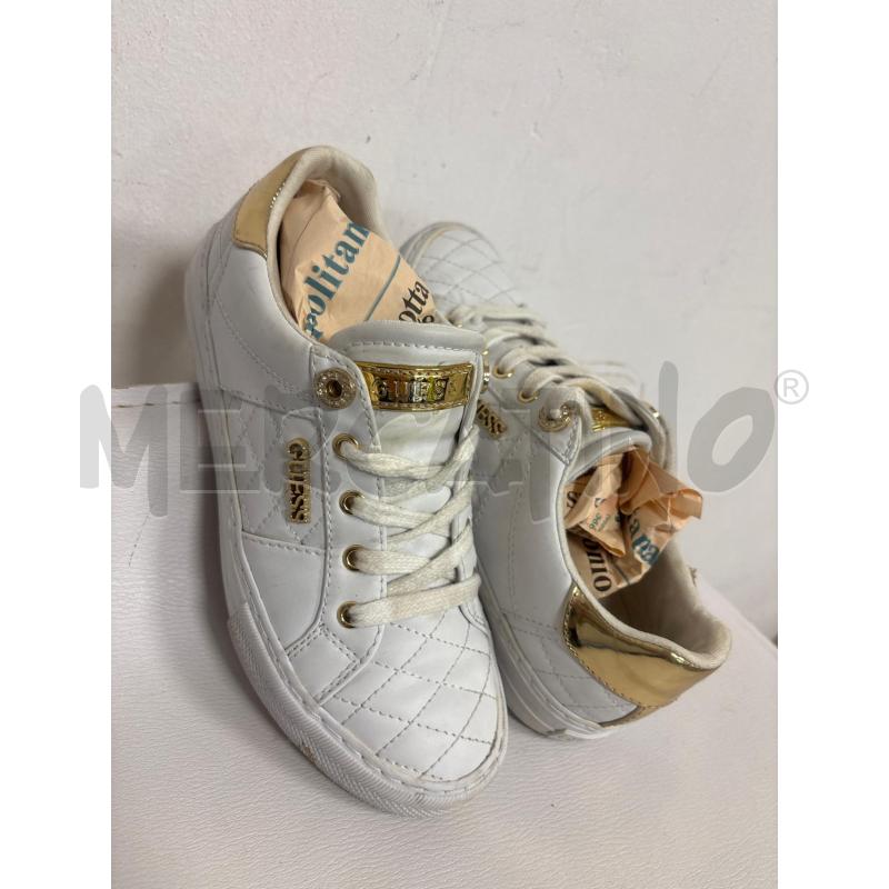 SCARPE DONNA GUESS ORO E BIANCO | Mercatino dell'Usato Trapani corso mattarella 2