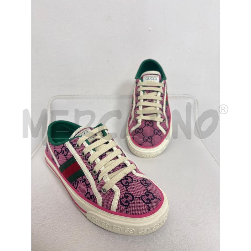 SNEAKERS DONNA  GUCCI ROSA  SNEAKER TENNIS LOGO GG  | Mercatino dell'Usato Trapani corso mattarella 2