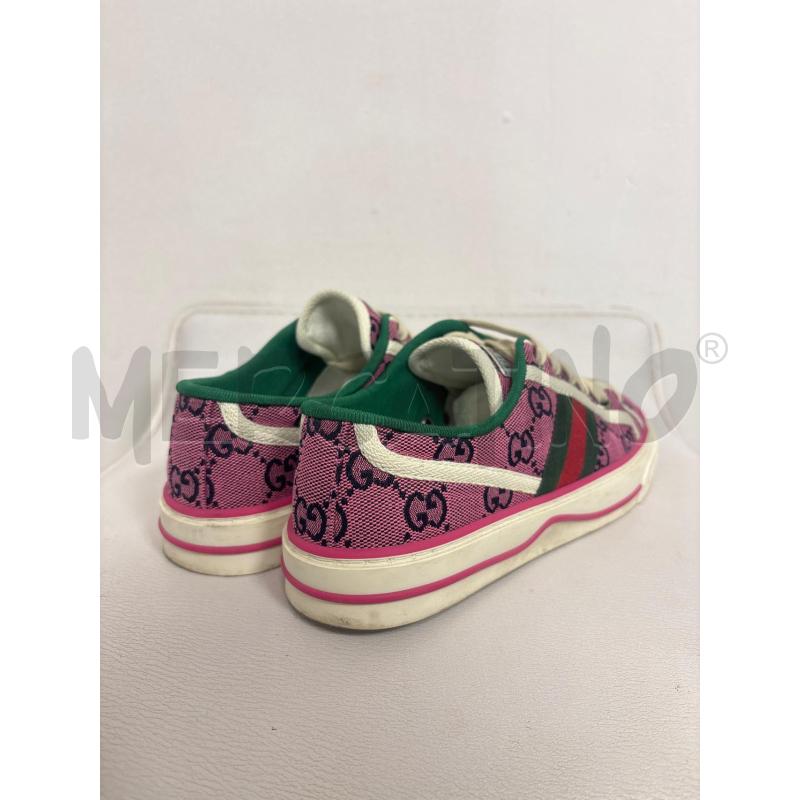 SNEAKERS DONNA  GUCCI ROSA  SNEAKER TENNIS LOGO GG  | Mercatino dell'Usato Trapani corso mattarella 4