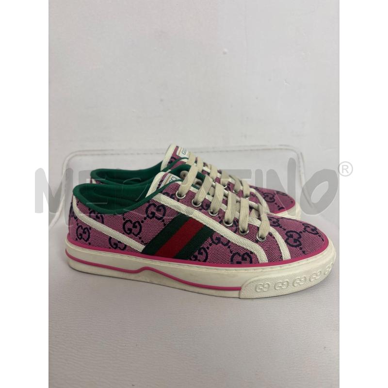SNEAKERS DONNA  GUCCI ROSA  SNEAKER TENNIS LOGO GG  | Mercatino dell'Usato Trapani corso mattarella 5