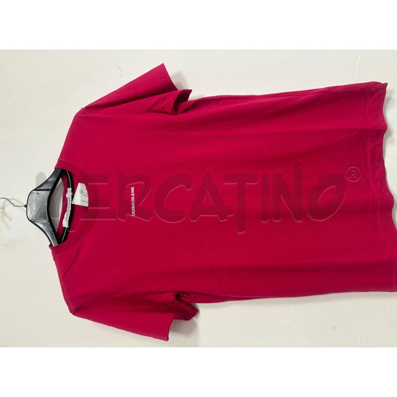 T SHIRT CALVIN KLEIN ROSA  | Mercatino dell'Usato Trapani corso mattarella 2