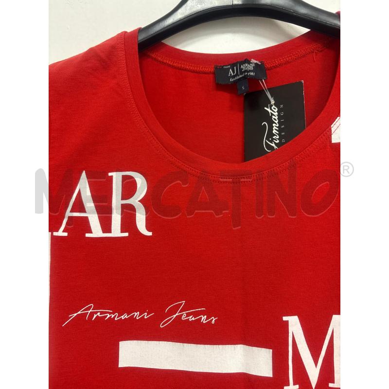 T SHIRT DONNA  ARMANI ROSSO   | Mercatino dell'Usato Trapani corso mattarella 2