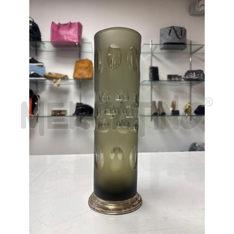 VASO VINTANGE ANNI 70 CON BASE ARGENTATA | Mercatino dell'Usato Trapani corso mattarella 1