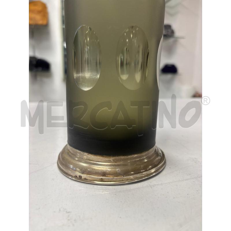 VASO VINTANGE ANNI 70 CON BASE ARGENTATA | Mercatino dell'Usato Trapani corso mattarella 4