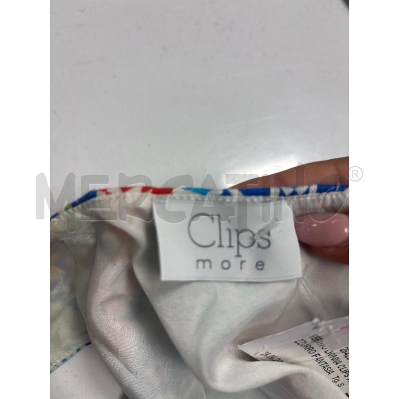 VESTITO DONNA CLIPS AZZURRO FANTASIA ROSSA GIALLA | Mercatino dell'Usato Trapani corso mattarella 4
