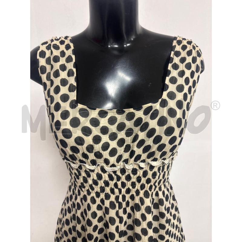 VESTITO DONNA MARELLA POIS NERI BEGIE | Mercatino dell'Usato Trapani corso mattarella 2