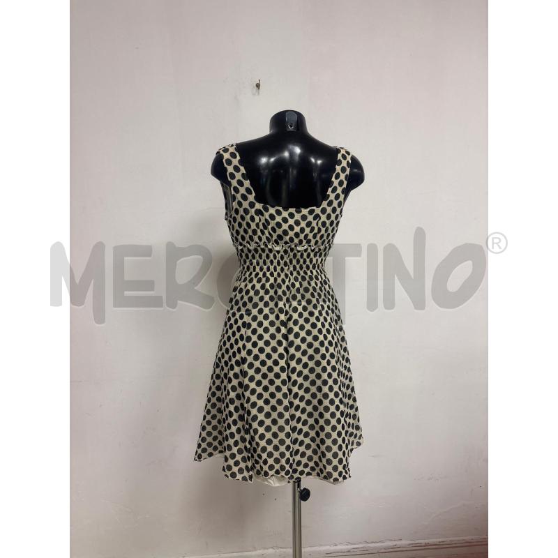 VESTITO DONNA MARELLA POIS NERI BEGIE | Mercatino dell'Usato Trapani corso mattarella 3