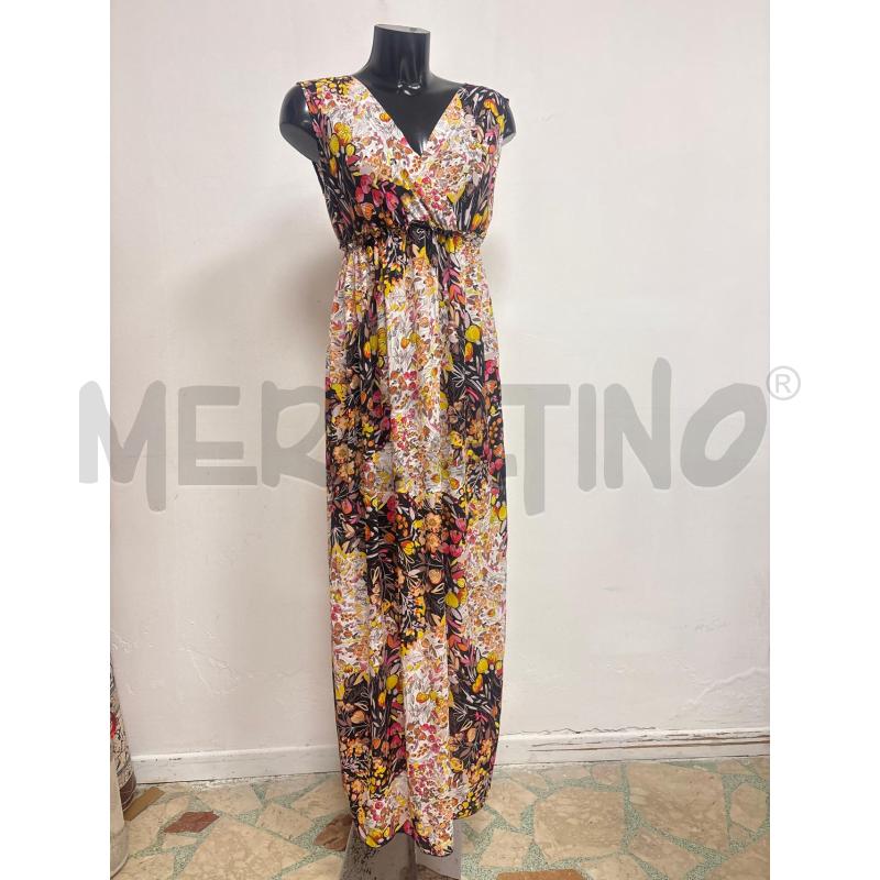 VESTITO DONNA REBECCA FANTASIA GIALLO NERO BIANCO | Mercatino dell'Usato Trapani corso mattarella 1