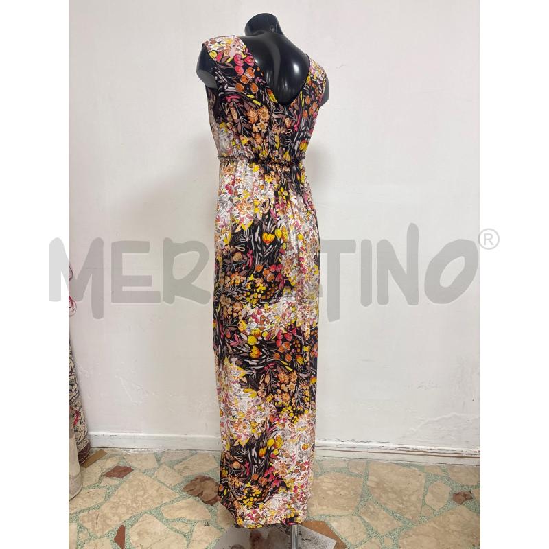 VESTITO DONNA REBECCA FANTASIA GIALLO NERO BIANCO | Mercatino dell'Usato Trapani corso mattarella 4