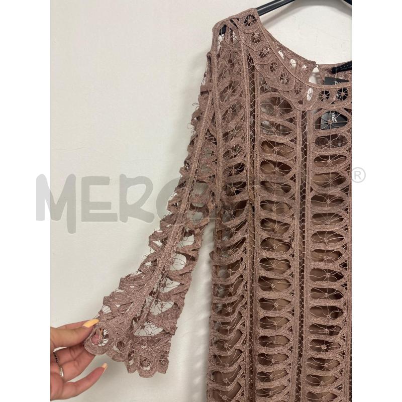 VESTITO DONNA TWINSET MARRONE IN PIZZO CON SOTTOVESTE | Mercatino dell'Usato Trapani corso mattarella 2