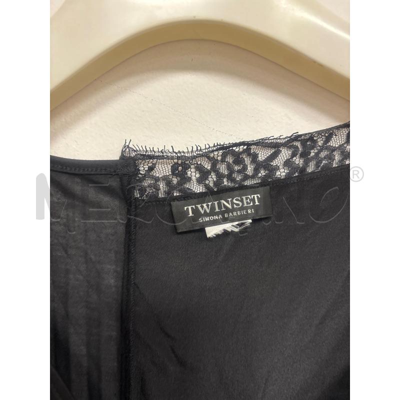 VESTITO DONNA TWINSET NERO CON PIZZO | Mercatino dell'Usato Trapani corso mattarella 3