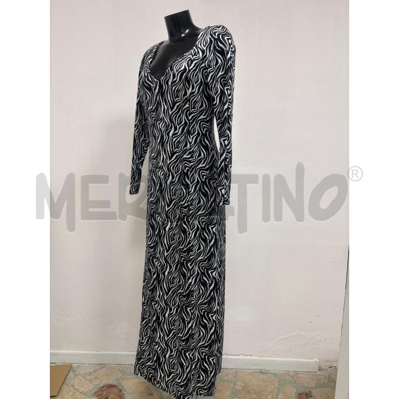 VESTITO DONNA  FERMAS BIANCO NERO | Mercatino dell'Usato Trapani corso mattarella 3