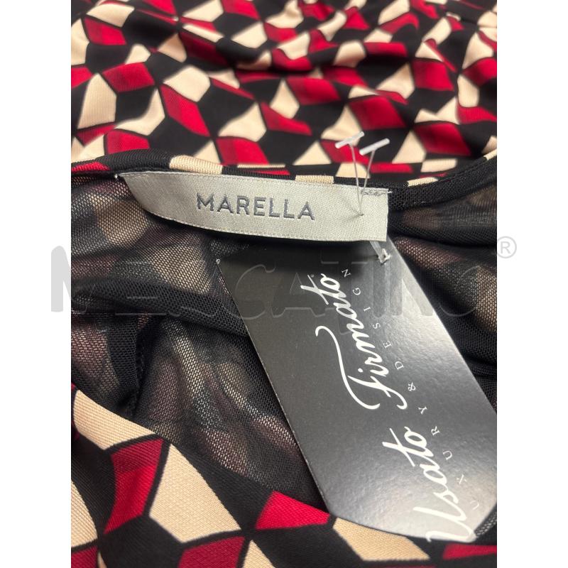 VESTITO DONNA  MARELLA FANTASIA GEOMETRICA  | Mercatino dell'Usato Trapani corso mattarella 5