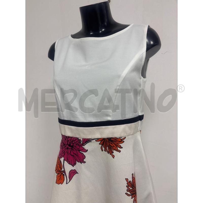 VESTITO DONNA  MARELLA  BIANCO FIORI  | Mercatino dell'Usato Trapani corso mattarella 2