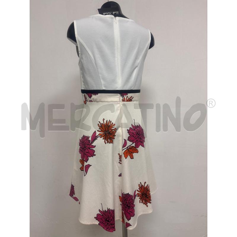 VESTITO DONNA  MARELLA  BIANCO FIORI  | Mercatino dell'Usato Trapani corso mattarella 3