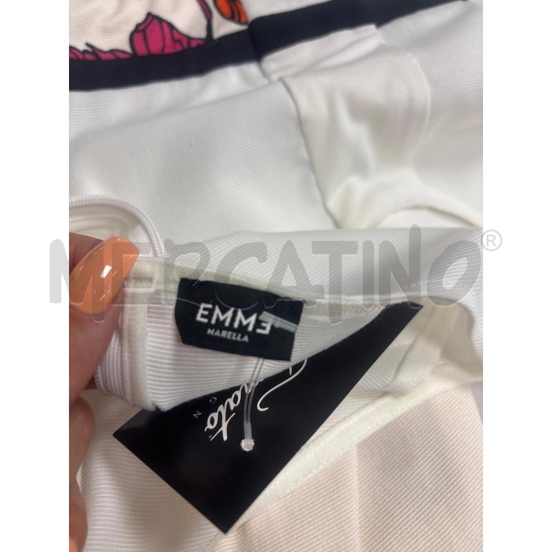 VESTITO DONNA  MARELLA  BIANCO FIORI  | Mercatino dell'Usato Trapani corso mattarella 4