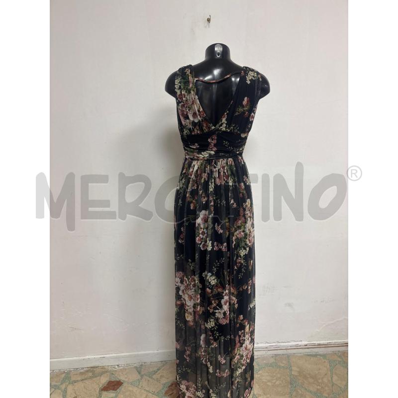 VESTITO DONNA  NERO FIORI  NUNA LIE  | Mercatino dell'Usato Trapani corso mattarella 3