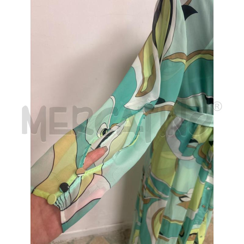 VESTITO DONNA  PINKO VERDE FANTASIA | Mercatino dell'Usato Trapani corso mattarella 2