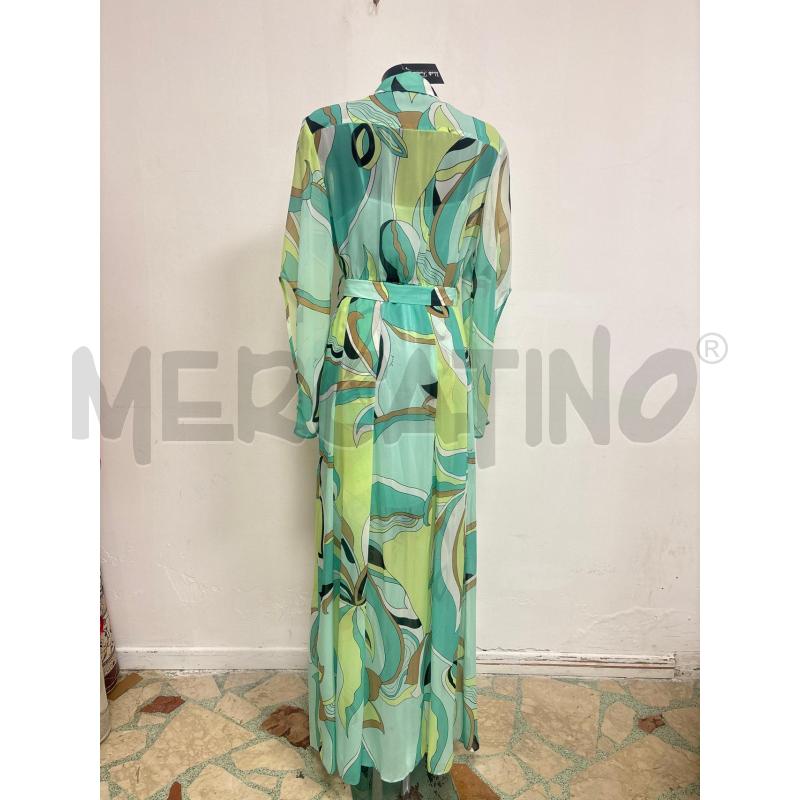 VESTITO DONNA  PINKO VERDE FANTASIA | Mercatino dell'Usato Trapani corso mattarella 4