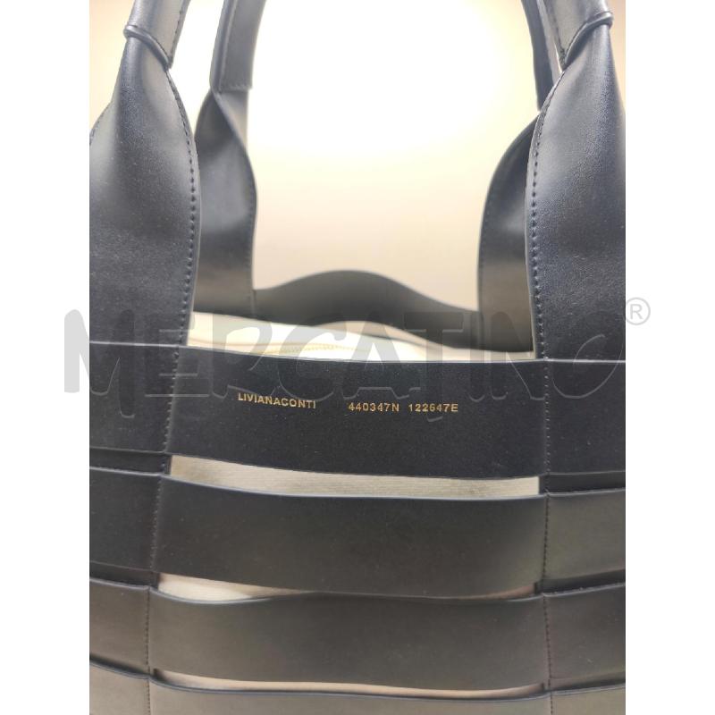 BORSA DONNA LIVIANACONTI NERA BIANCA  | Mercatino dell'Usato Volpago del montello 3
