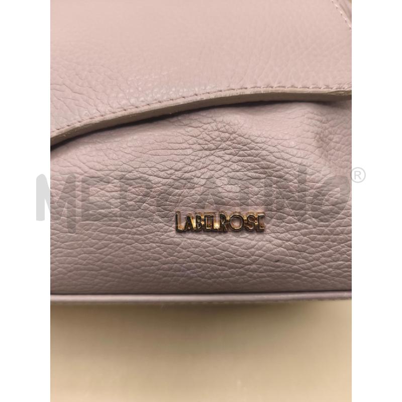 BORSA PELLE DONNA LABEL ROSE ROSA CHIARO  | Mercatino dell'Usato Volpago del montello 2