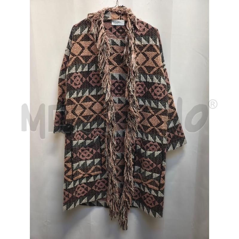 CARDIGAN DONNA SO ALLURE ROSA BIANCO FRANGE  | Mercatino dell'Usato Volpago del montello 1