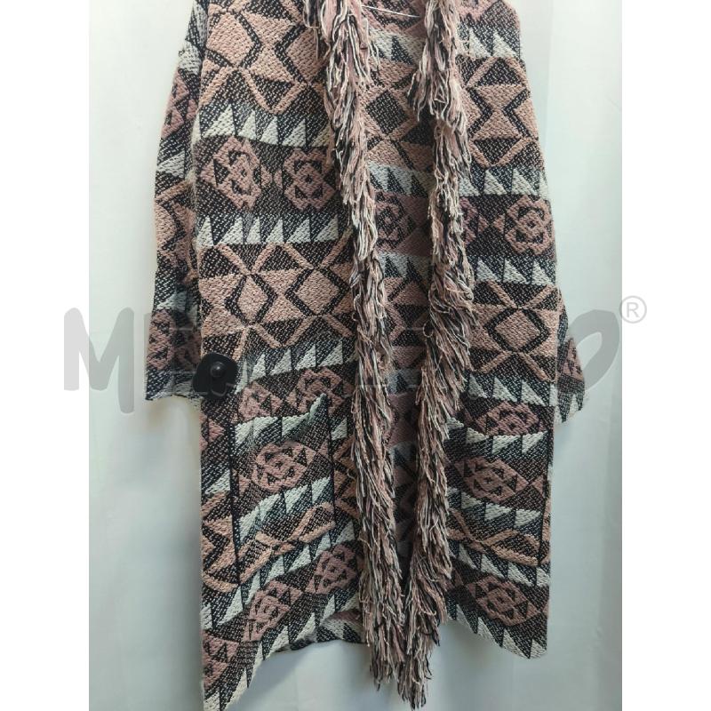 CARDIGAN DONNA SO ALLURE ROSA BIANCO FRANGE  | Mercatino dell'Usato Volpago del montello 3