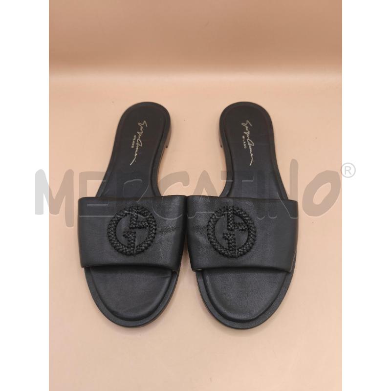 CIABATTE DONNA GIORGIO ARMANI NERI | Mercatino dell'Usato Volpago del montello 2