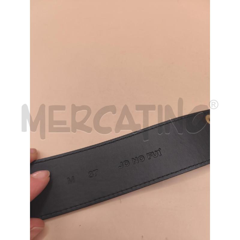 CINTURA DONNA NERA TARGA DORATA JO NO FUI | Mercatino dell'Usato Volpago del montello 2