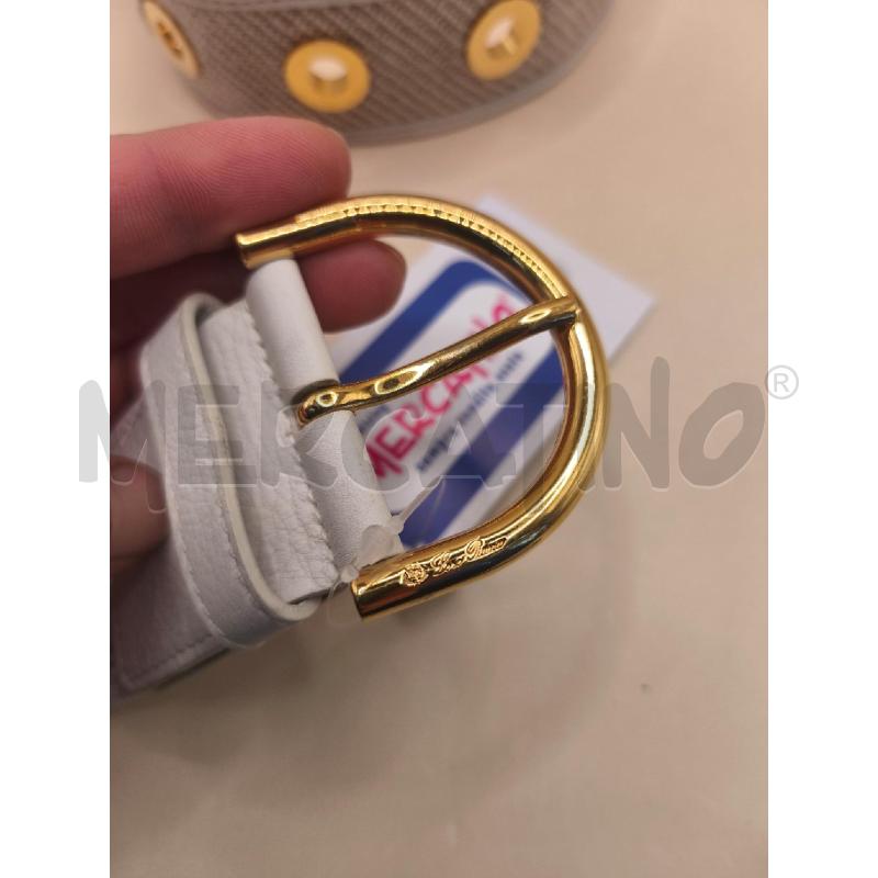 CINTURA PELLE LORO PIANA BIEGE ORO  | Mercatino dell'Usato Volpago del montello 2
