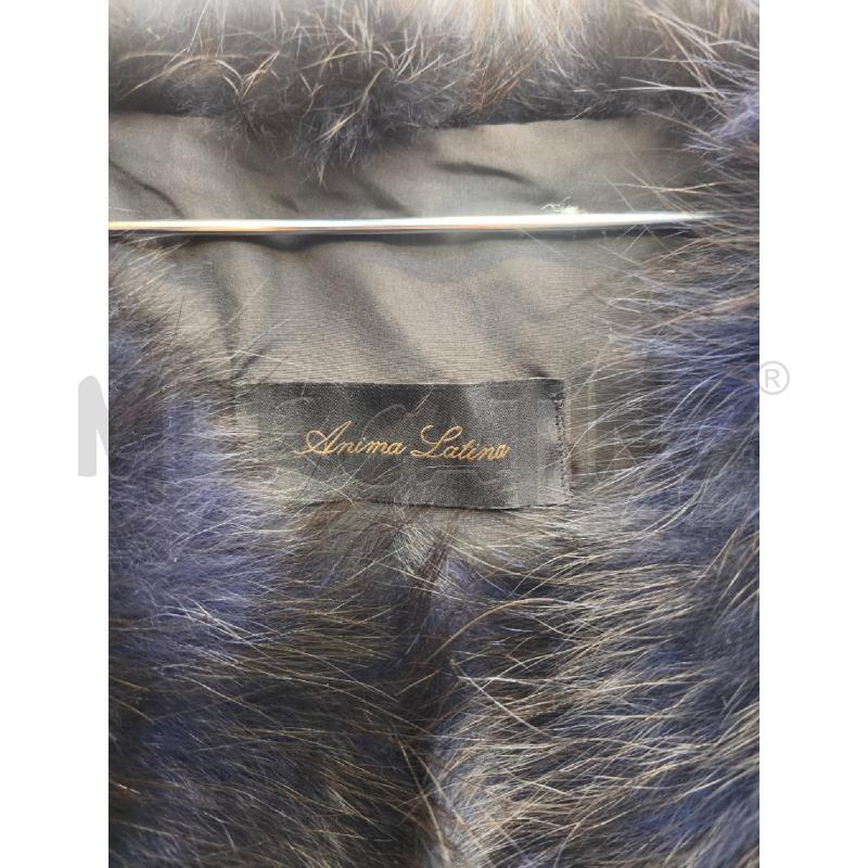 GILET DONNA VERO PELLO ANIMA LATINA BLU  | Mercatino dell'Usato Volpago del montello 2