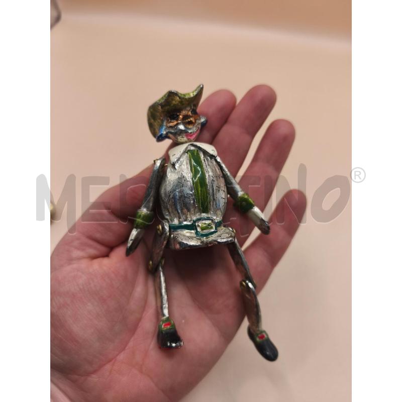 PUPAZZETTO CARNEVALE IN METALLO VERDE | Mercatino dell'Usato Volpago del montello 2
