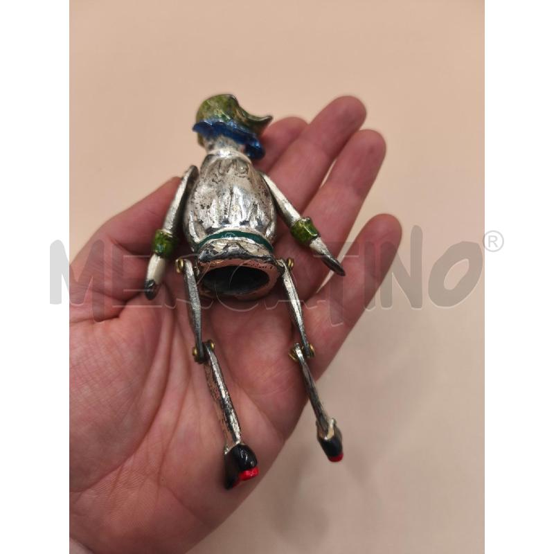 PUPAZZETTO CARNEVALE IN METALLO VERDE | Mercatino dell'Usato Volpago del montello 3