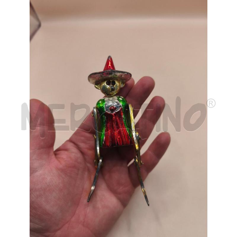 PUPAZZETTO CARNEVALE METALLO COLORATO | Mercatino dell'Usato Volpago del montello 2