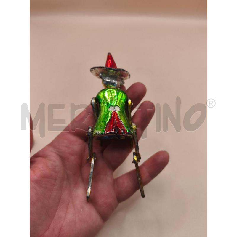 PUPAZZETTO CARNEVALE METALLO COLORATO | Mercatino dell'Usato Volpago del montello 3