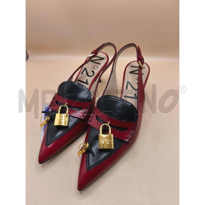 SANDALI DONNA ROSSO NERO N21 | Mercatino dell'Usato Volpago del montello 1