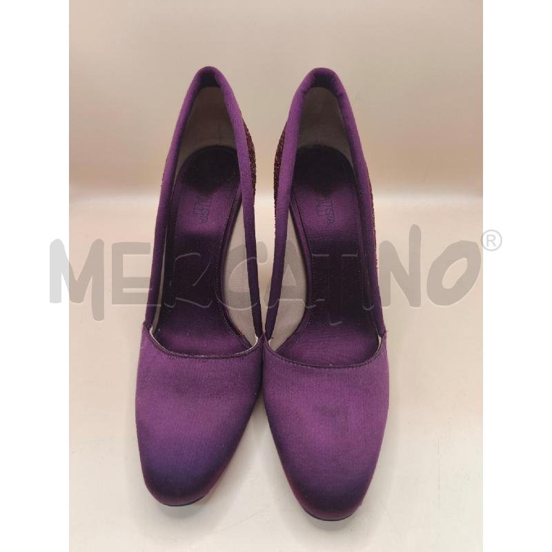 SCARPE TACCHI VIOLA ROSSO GLITER GAMBATTISTA VALLI | Mercatino dell'Usato Volpago del montello 2