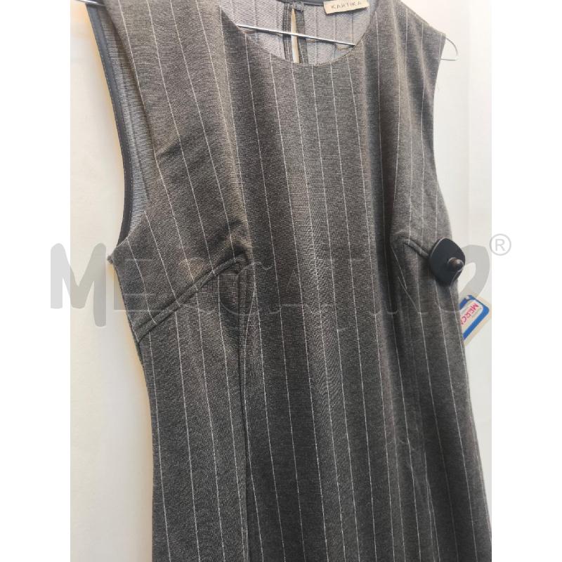VESTITO DONNA KARTIKA GRIGIO RIGHE  | Mercatino dell'Usato Volpago del montello 3