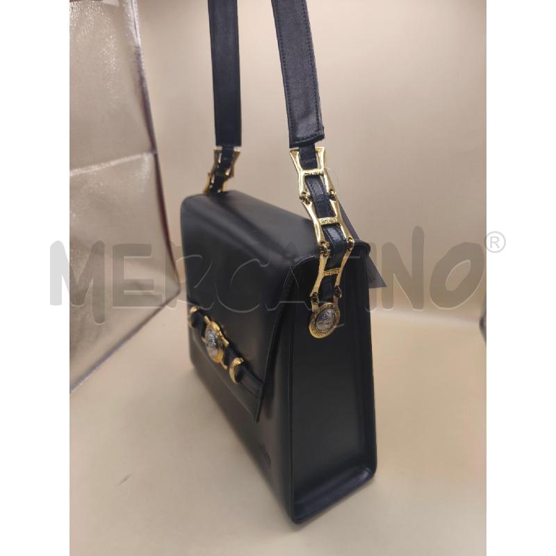 BORSA PELLE GIANNI VERSACE BLU | Mercatino dell'Usato Volpago del montello 2