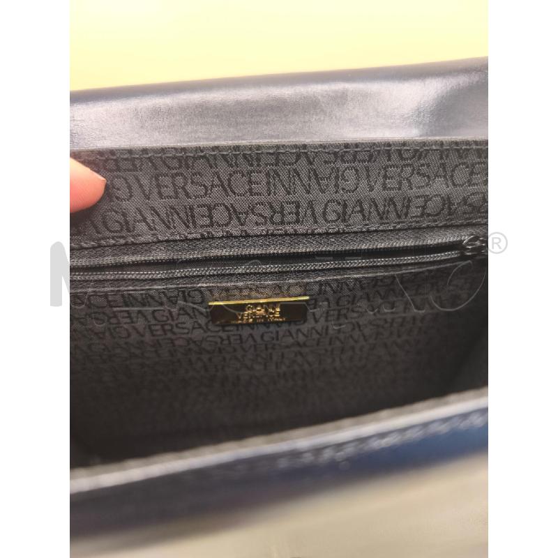 BORSA PELLE GIANNI VERSACE BLU | Mercatino dell'Usato Volpago del montello 4