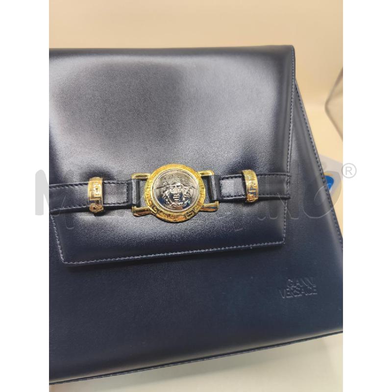 BORSA PELLE GIANNI VERSACE BLU | Mercatino dell'Usato Volpago del montello 5