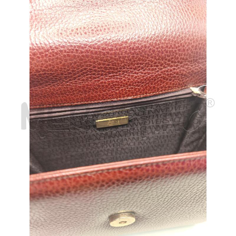 BORSA PELLE GIANNI VERSACE MARRONE  | Mercatino dell'Usato Volpago del montello 4
