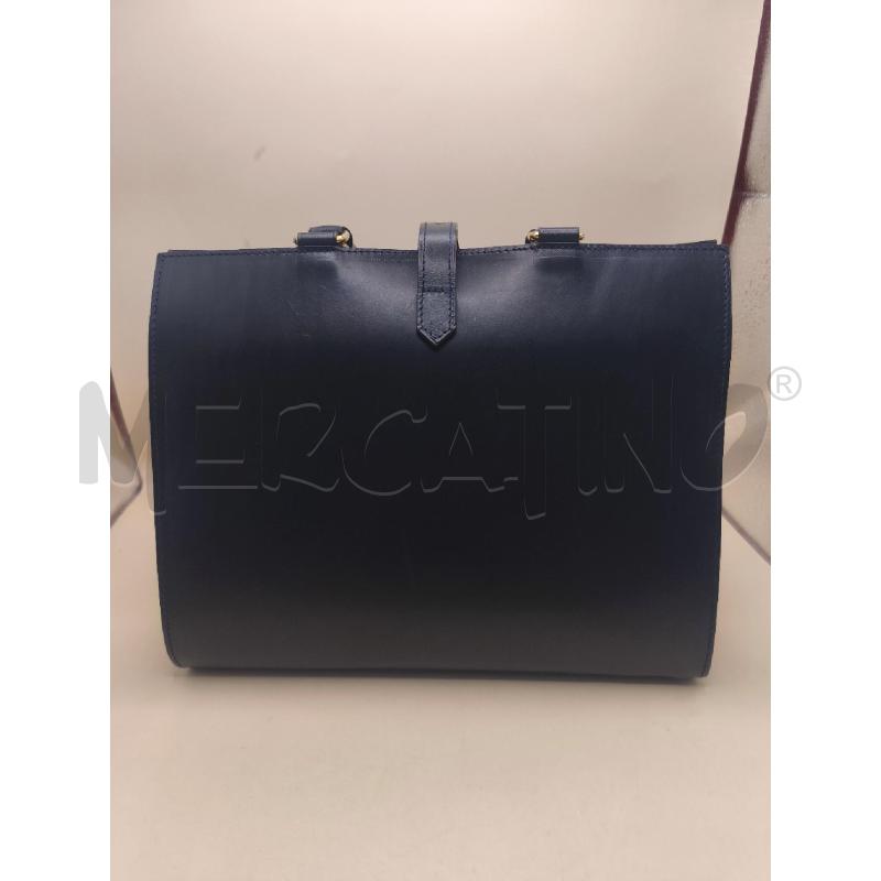 BORSA PELLE L&C BOLDRINI LUGGAGE BLU  | Mercatino dell'Usato Volpago del montello 3