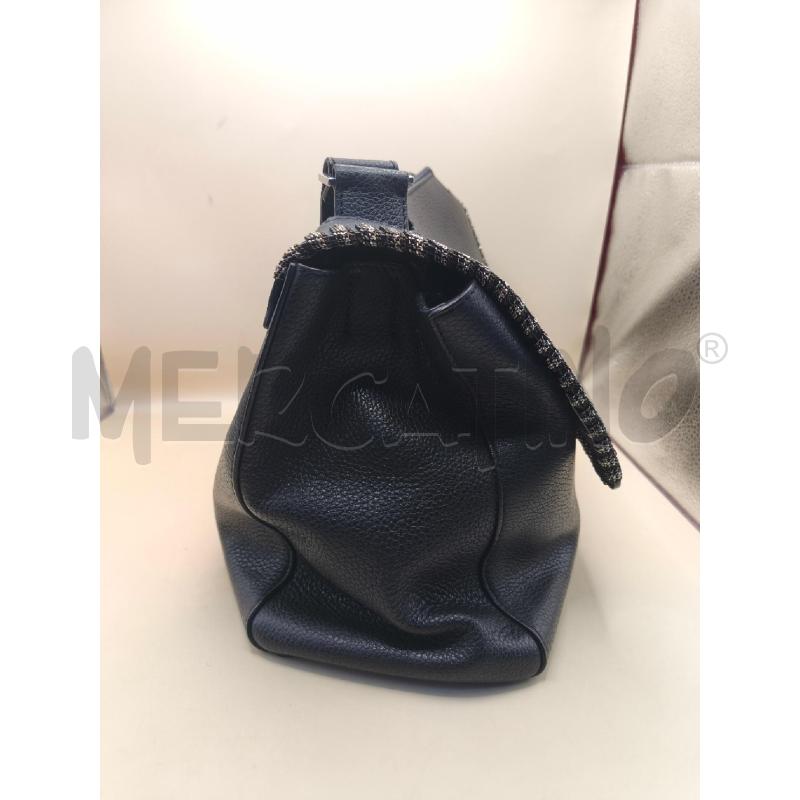 BORSA PELLE ORCIANI NERA  | Mercatino dell'Usato Volpago del montello 4