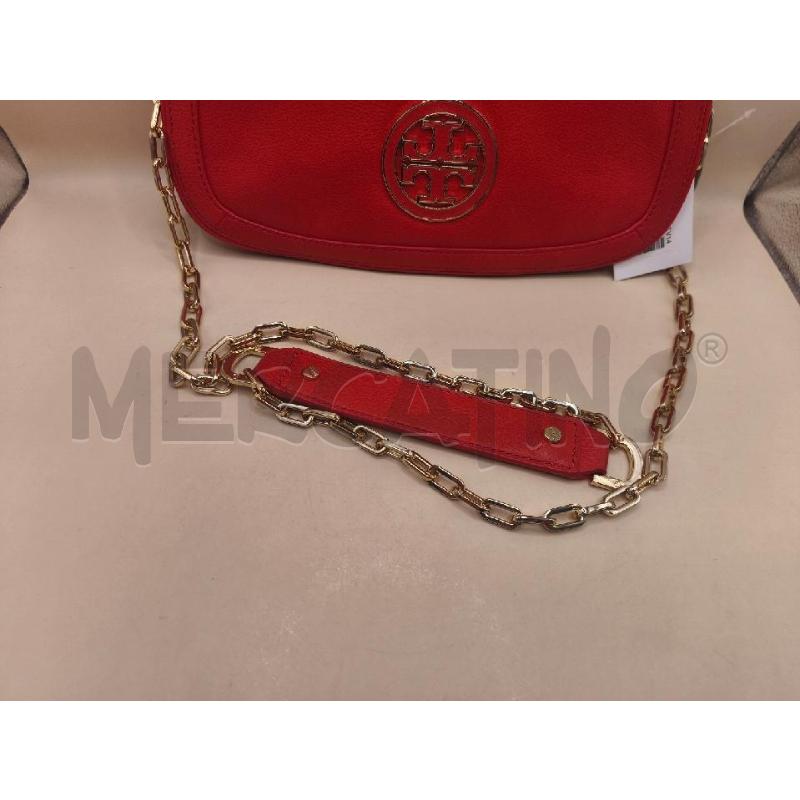 BORSA PELLE TORY BURCH ROSSO CORALLO NUOVA  | Mercatino dell'Usato Volpago del montello 3
