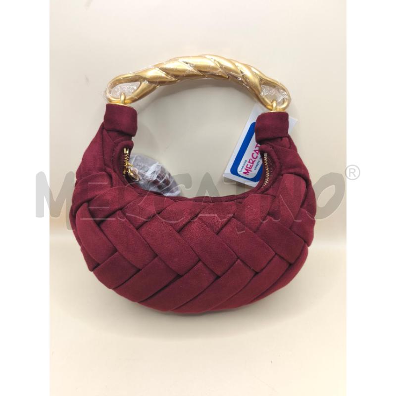 BORSETTA DONNA JW PEI BORGOGNA INTRECCIATA  | Mercatino dell'Usato Volpago del montello 1