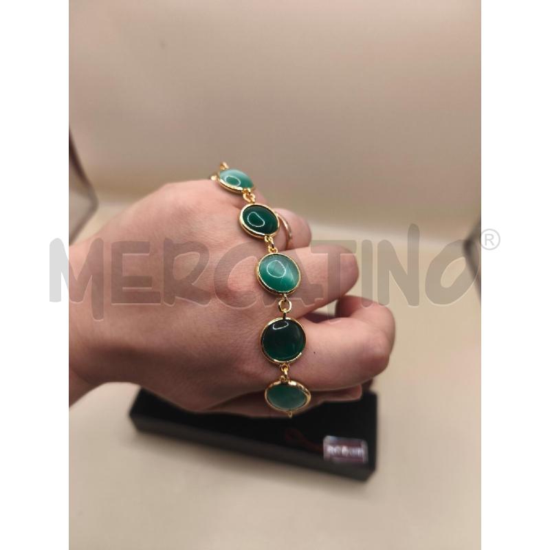 BRACCIALETTO DONNA SOVRANI PERLINE VERDE | Mercatino dell'Usato Volpago del montello 4