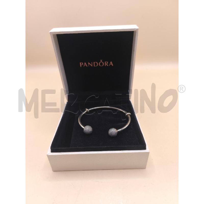 BRACCIALE RIGIDO PANDORA 925 PERLINE STRASS  | Mercatino dell'Usato Volpago del montello 1
